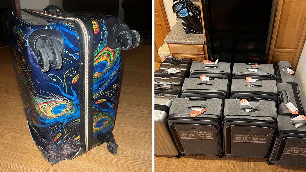 Florida woman unboxes 13 pieces of luggage after Delta Airlines damages her suitcase: 'I was crying laughing'