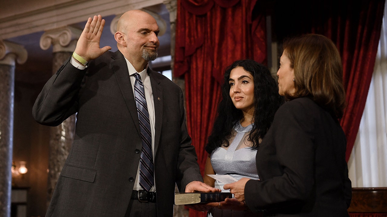 John Fetterman swearing into office