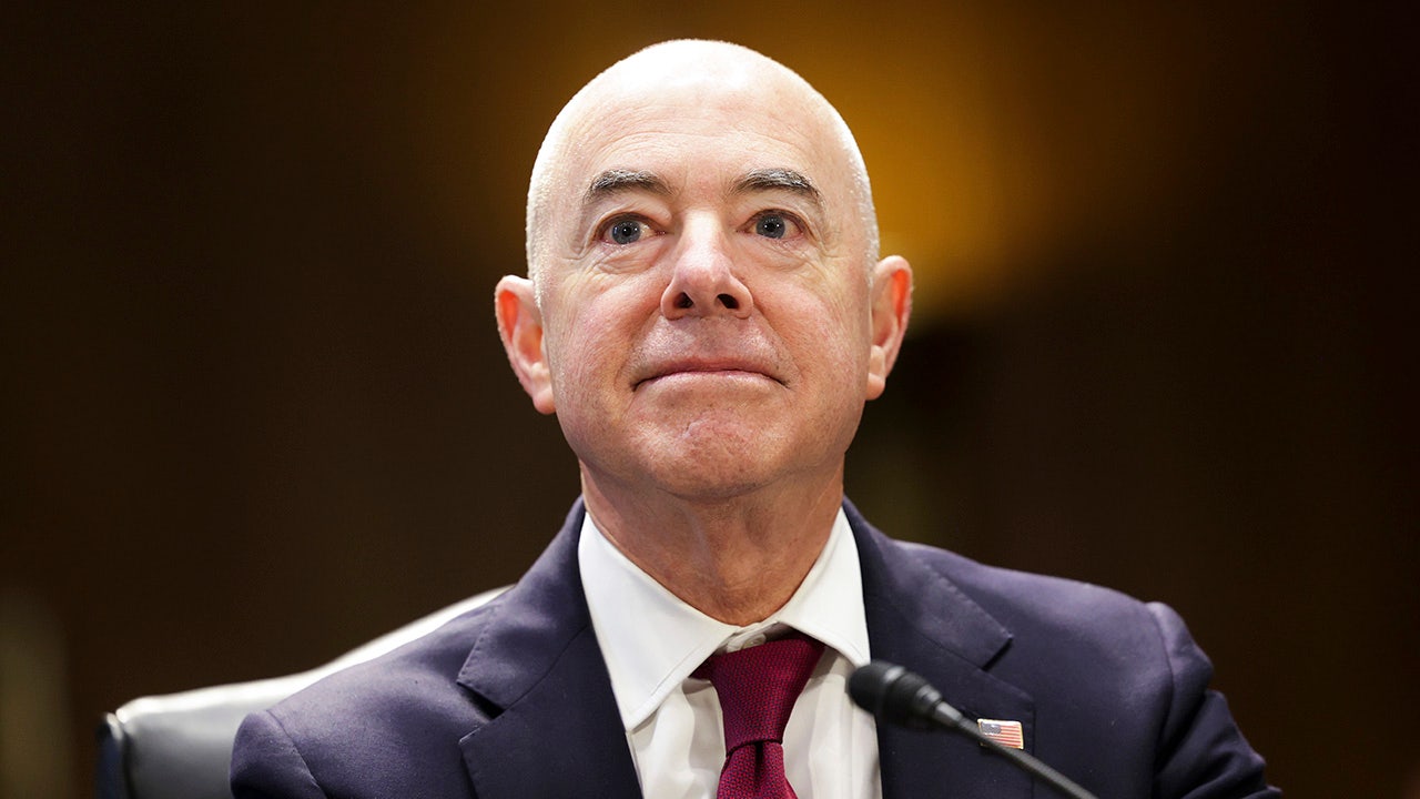 Secretary of Homeland Security Alejandro Mayorkas testifies before a Senate Appropriations Subcommittee on Homeland Security, on Capitol Hill on May 04, 2022 in Washington, DC. (Kevin Dietsch/Getty Images)