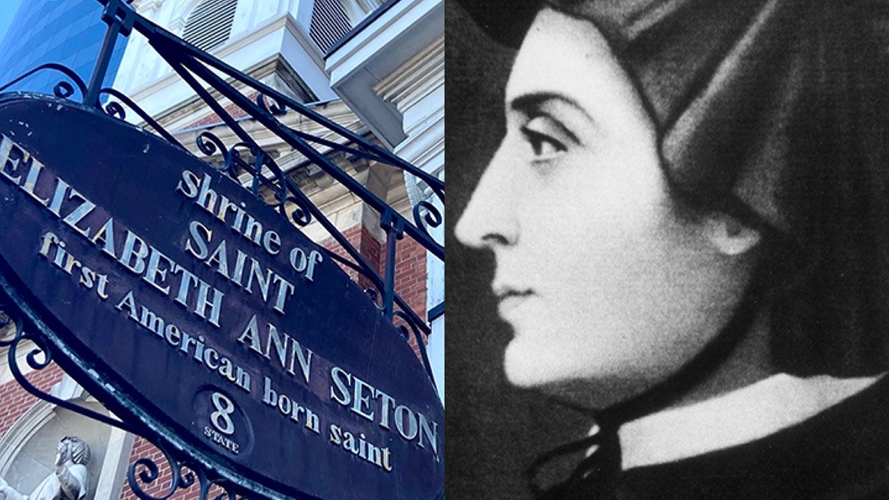 Saint Elizabeth Ann Seton was born in New York City in 1774. The first American-born saint, her home on 8 State St. at the southern tip of Manhattan is now the Shine of Saint Elizabeth Ann Seton. (Fox News Digital and Getty Images)