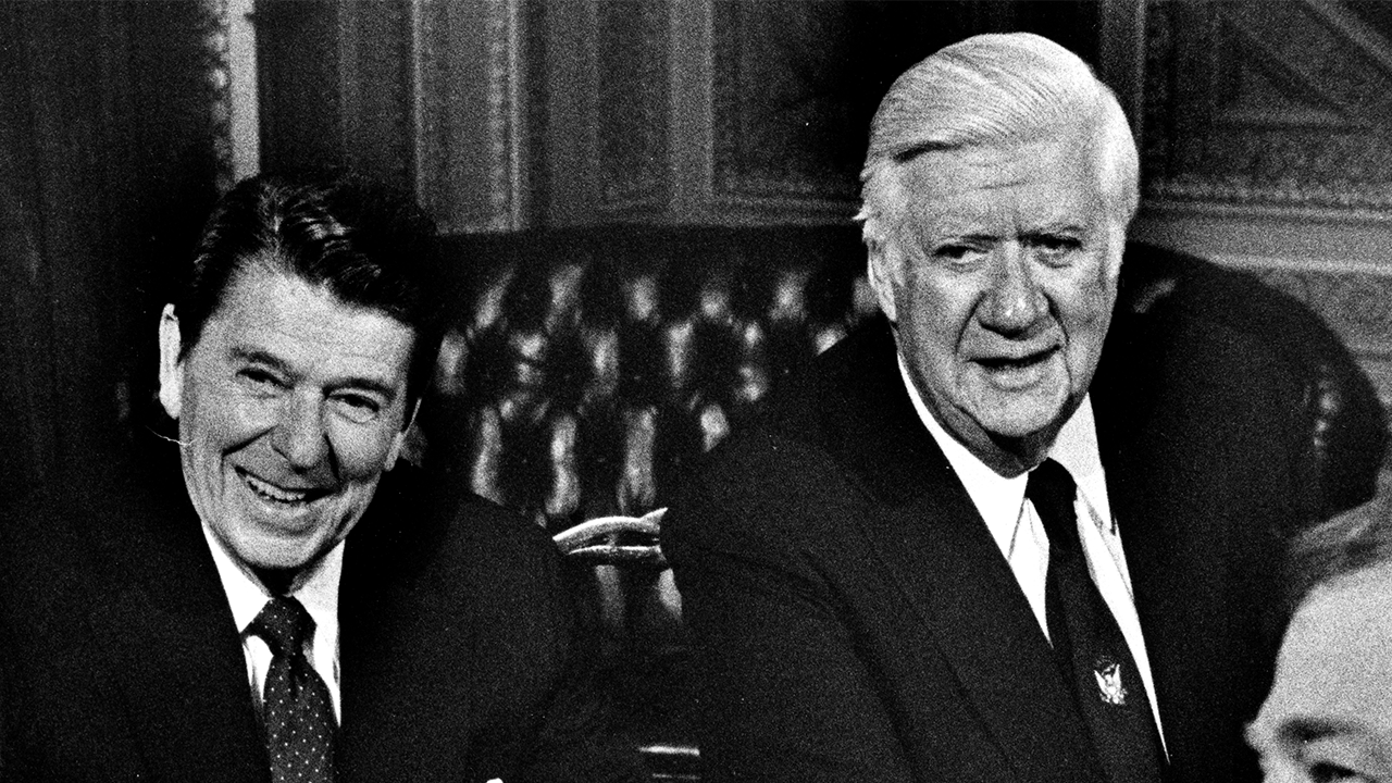 President Ronald Reagan and House Speaker Thomas "Tip" O'Neill