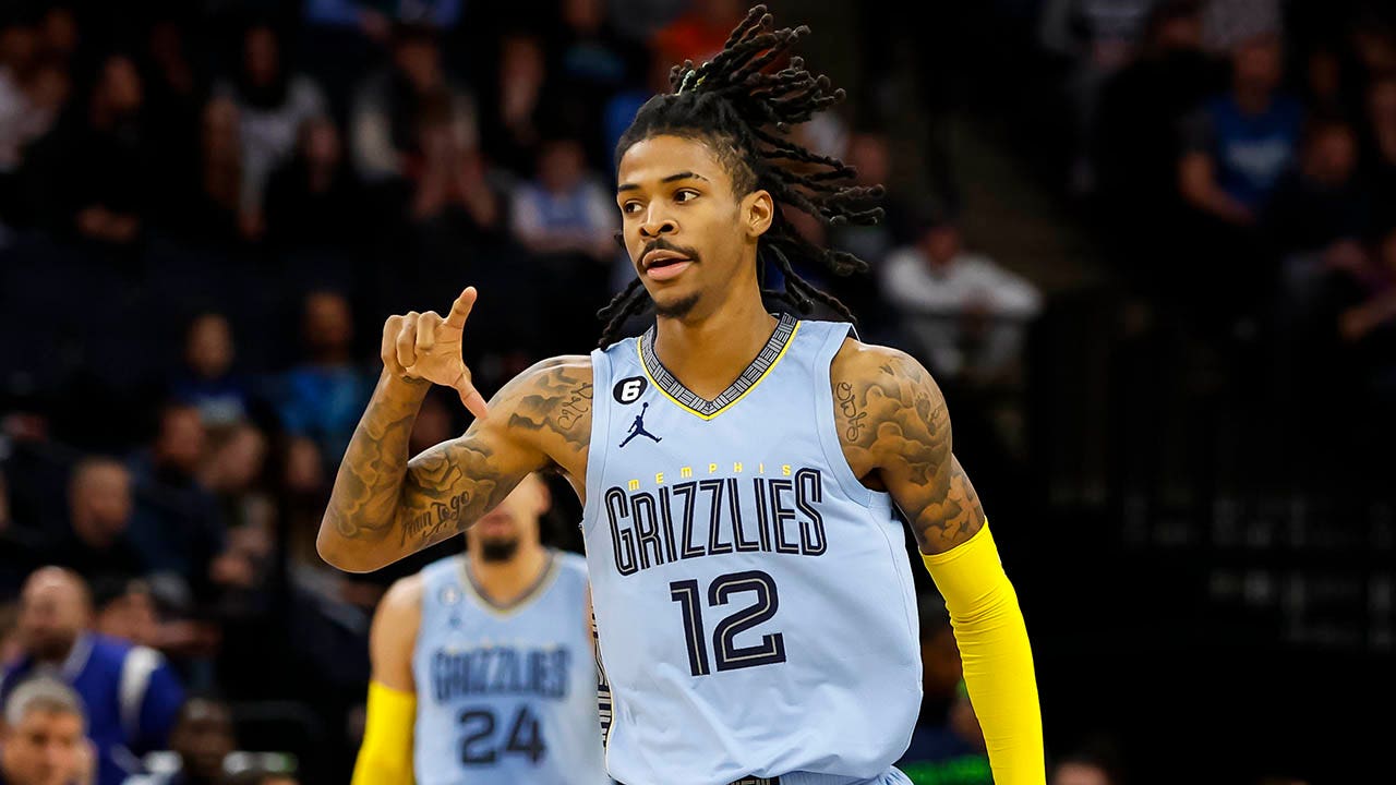 Ja Morant of the Memphis Grizzlies arrives to the arena before the News  Photo - Getty Images