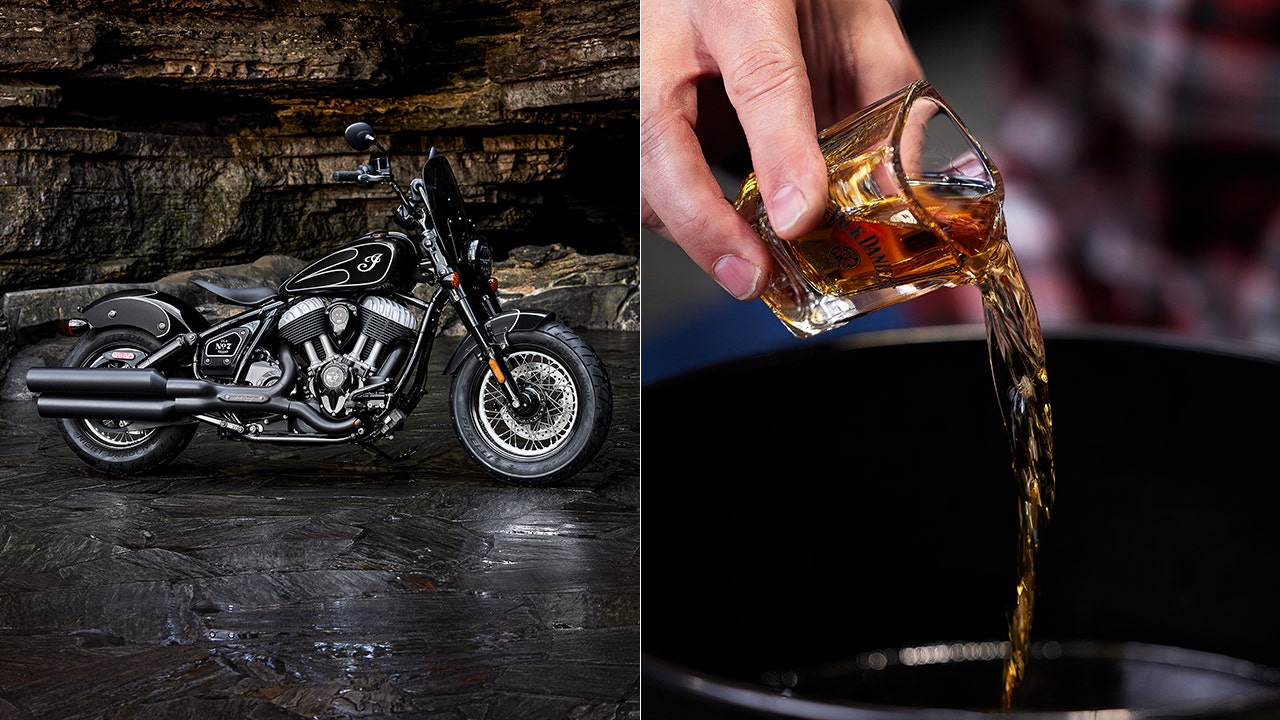 New Jack Daniel's Indian motorcycle has whiskey in the paint