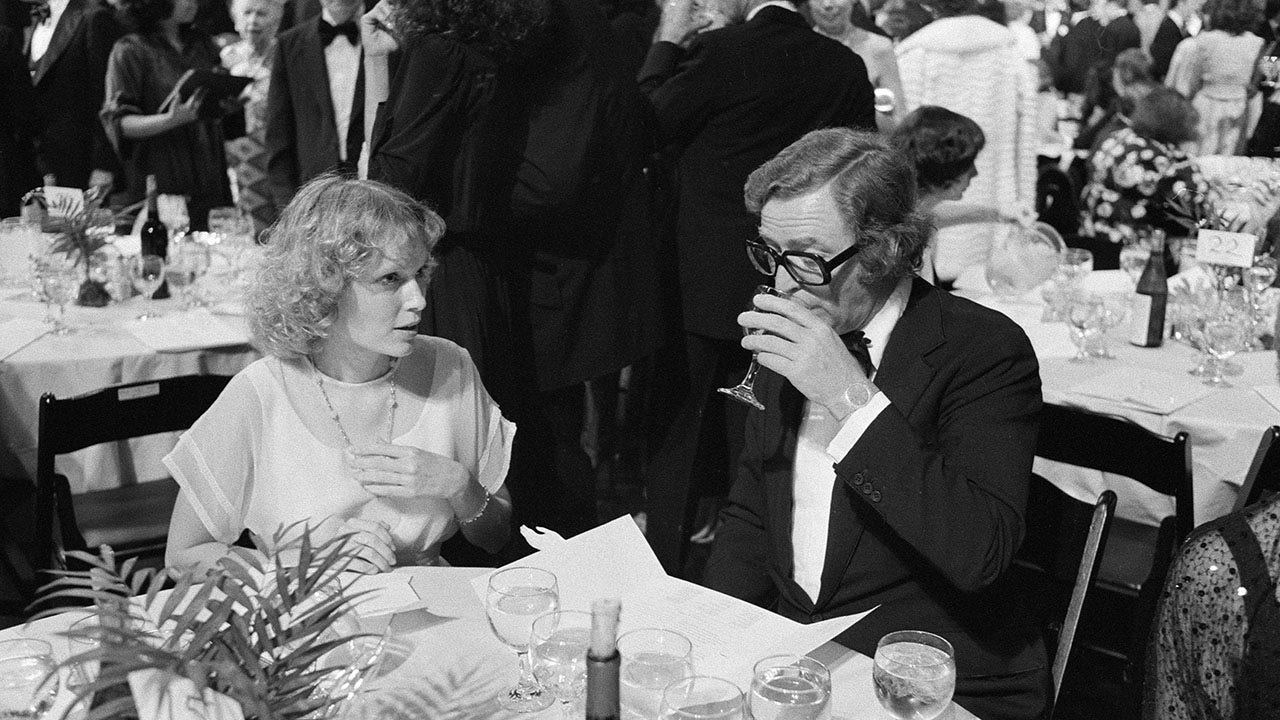 Mia Farrow jokes she 'forgave' Michael Caine for introducing her to Woody Allen while wishing him a happy 90th