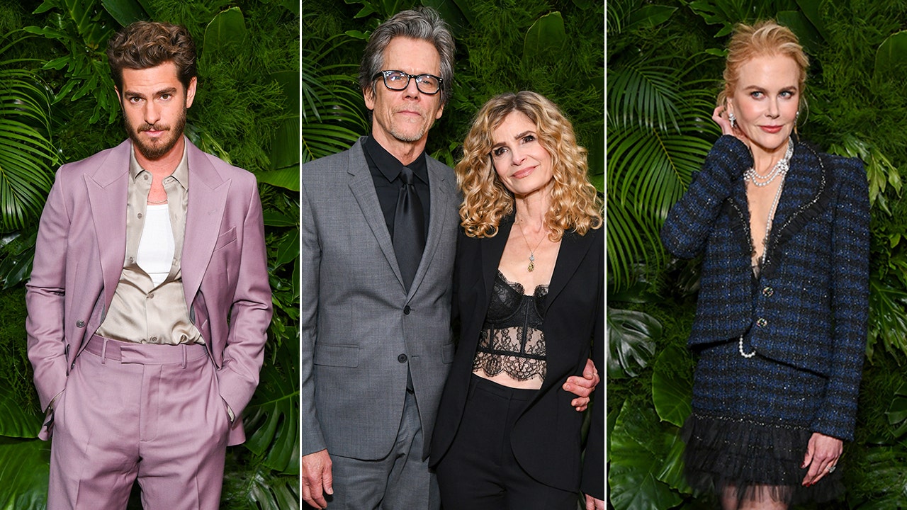 Nicole Kidman goes braless at pre-Oscars party, Kevin Bacon has a date night with Kyra Sedgwick