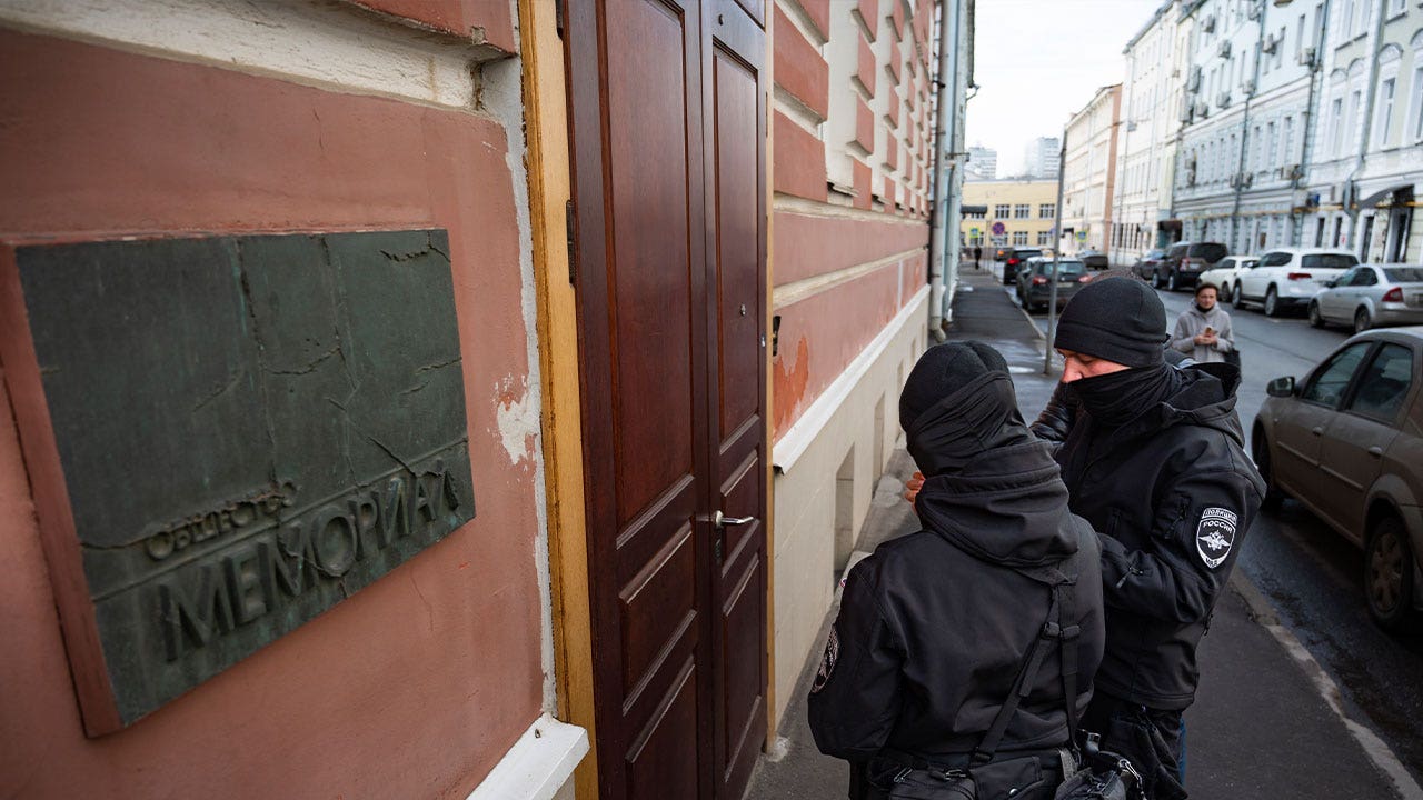 Russia raids homes to target Nobel Peace Prize rights group