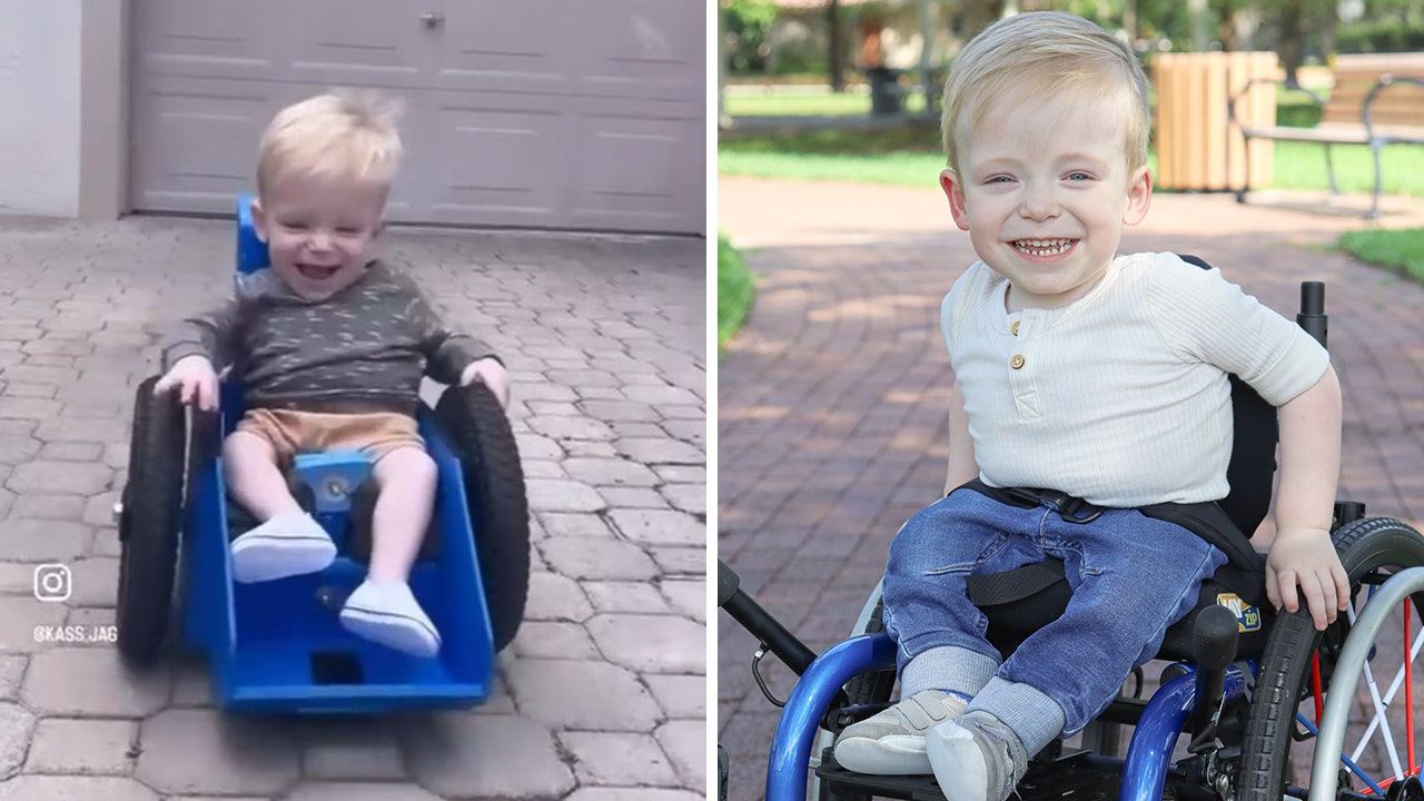 Florida toddler zips around life in his tiny wheelchair: 'He's grown such a following'