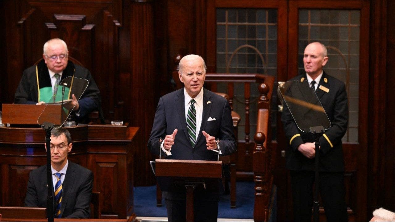 Biden claims he started writing book about technology changing the world