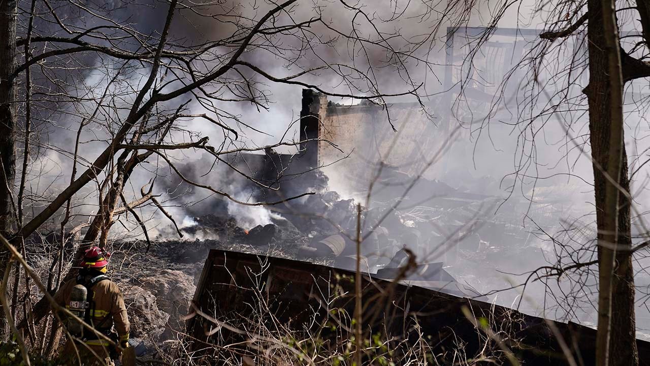 Indiana recycling plant fire being monitored for asbestos, expected to burn for several more days