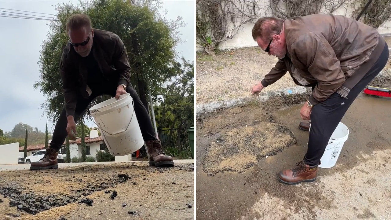 Arnold Schwarzenegger Filling A Pothole Sparks Controversy Within City