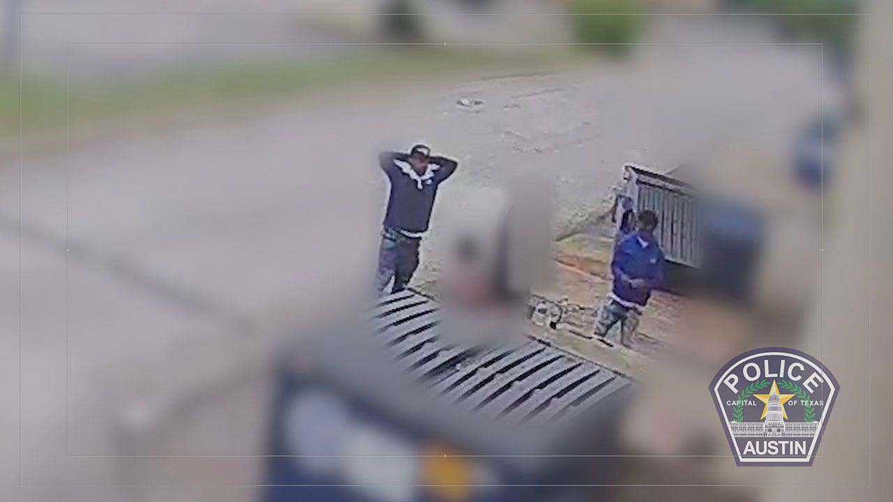 Austin, Texas, police show video of robbery victim brutally stomped on the head in alley; suspect at large