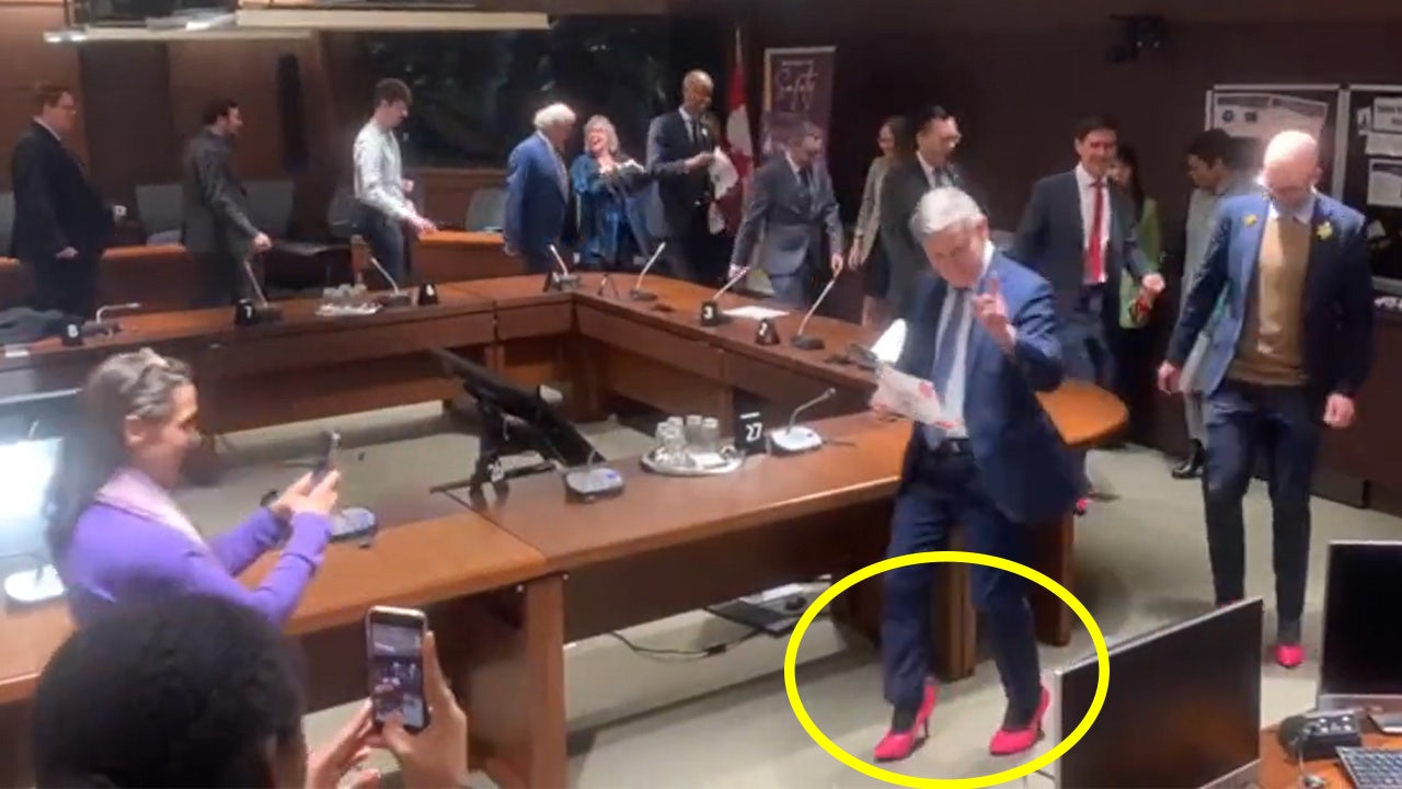 Twitter torches male lawmakers for wearing pink heels to raise awareness for violence against women