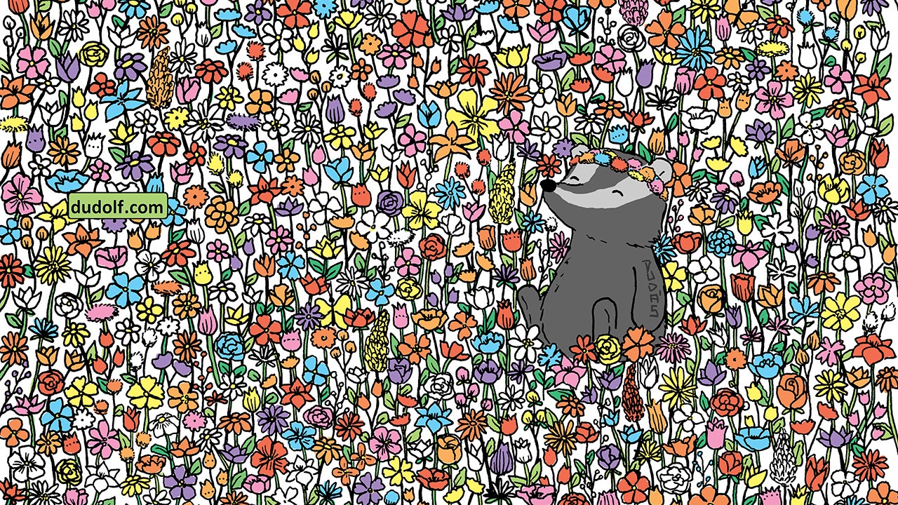 Brain teaser: Can you find 5 butterflies among the flowers?