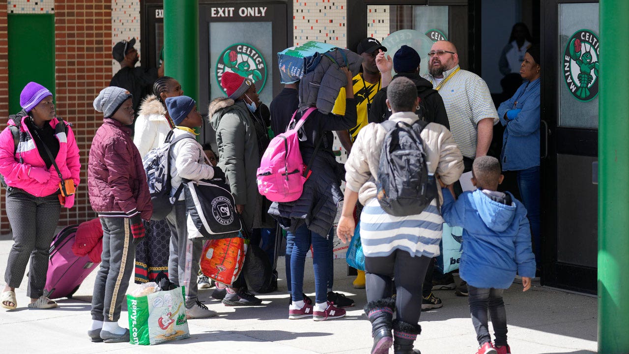 Maine city turns basketball arena into migrant shelter, asks residents for donations