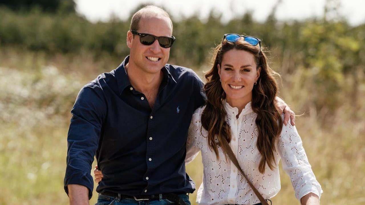 Prince William and Kate Middleton smile and ride bicycles in new photo to celebrate 12th wedding anniversary