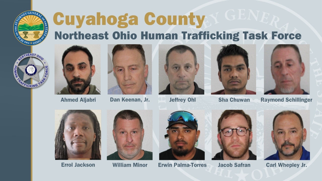 Ohio human trafficking sting nabs 10 men, including teacher, illegal immigrant