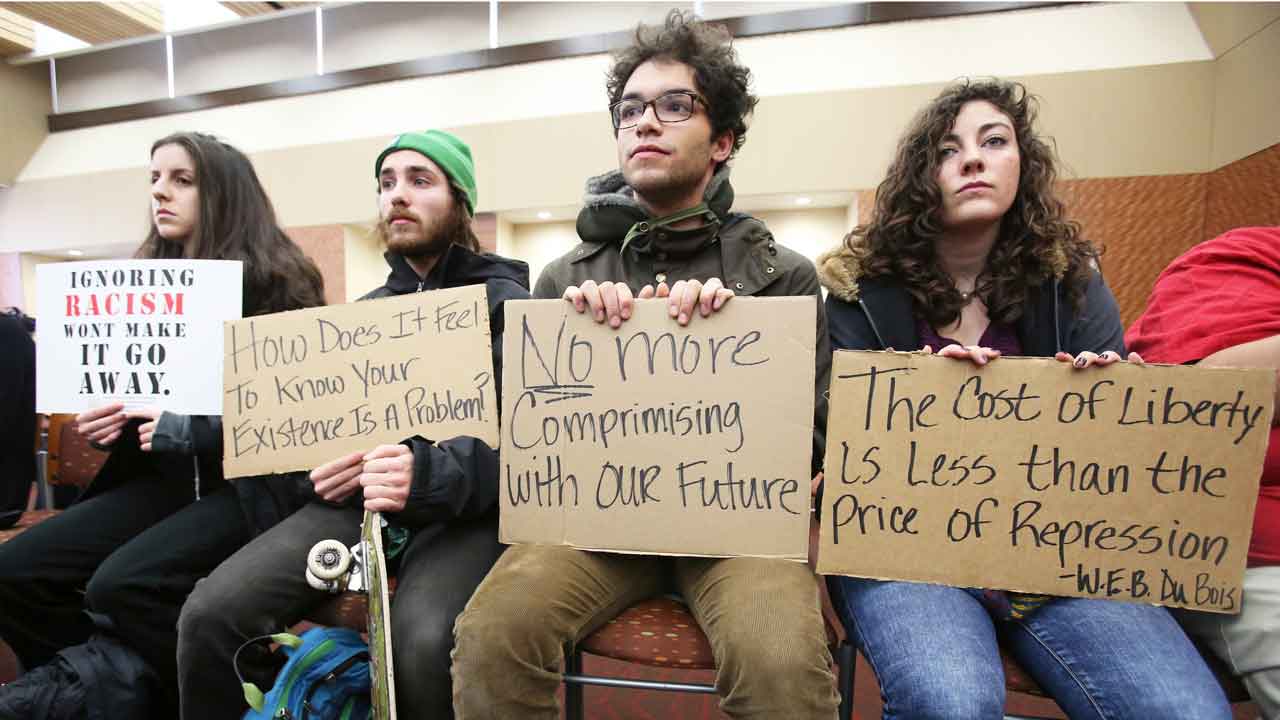 Fight over free speech, racial equality intensifying on Wisconsin college campuses