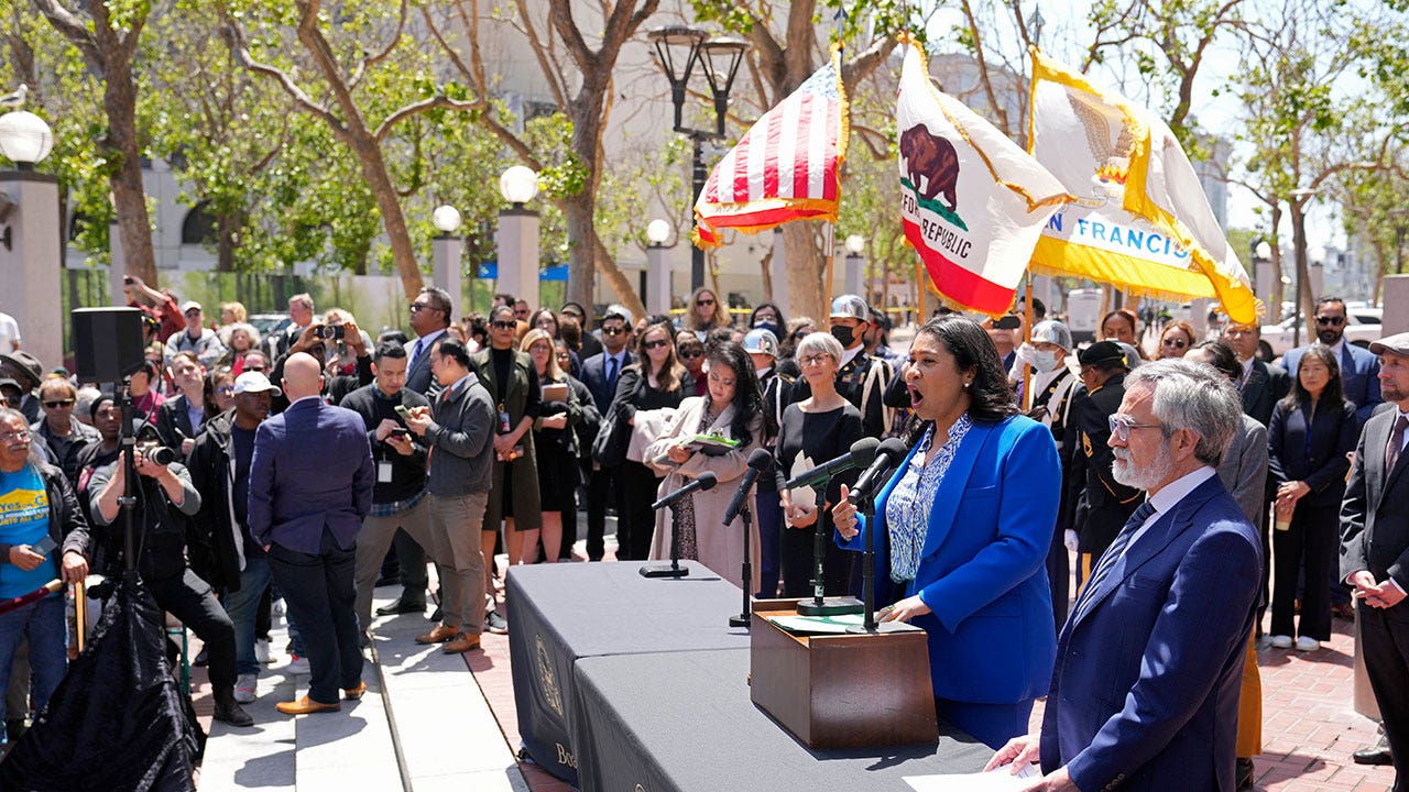 Rare outdoor meeting with San Francisco mayor, city board over drug crisis cut short due to protestors