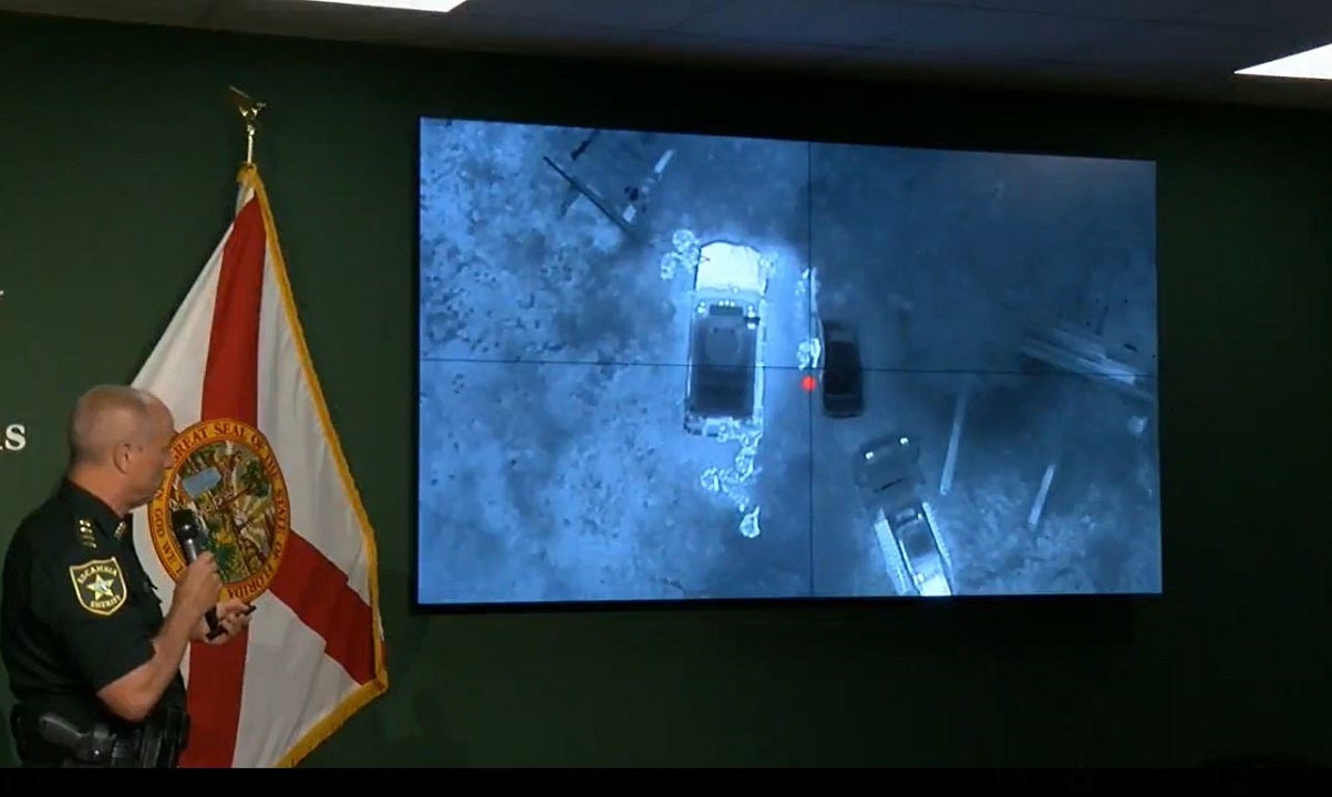 Video shows moment Florida deputy shoots, kills suspect holding woman hostage with knife