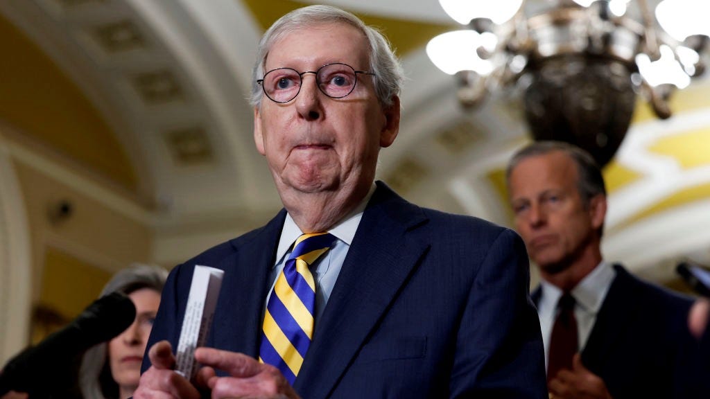 McConnell dodges questions on House impeachment inquiry against President Biden