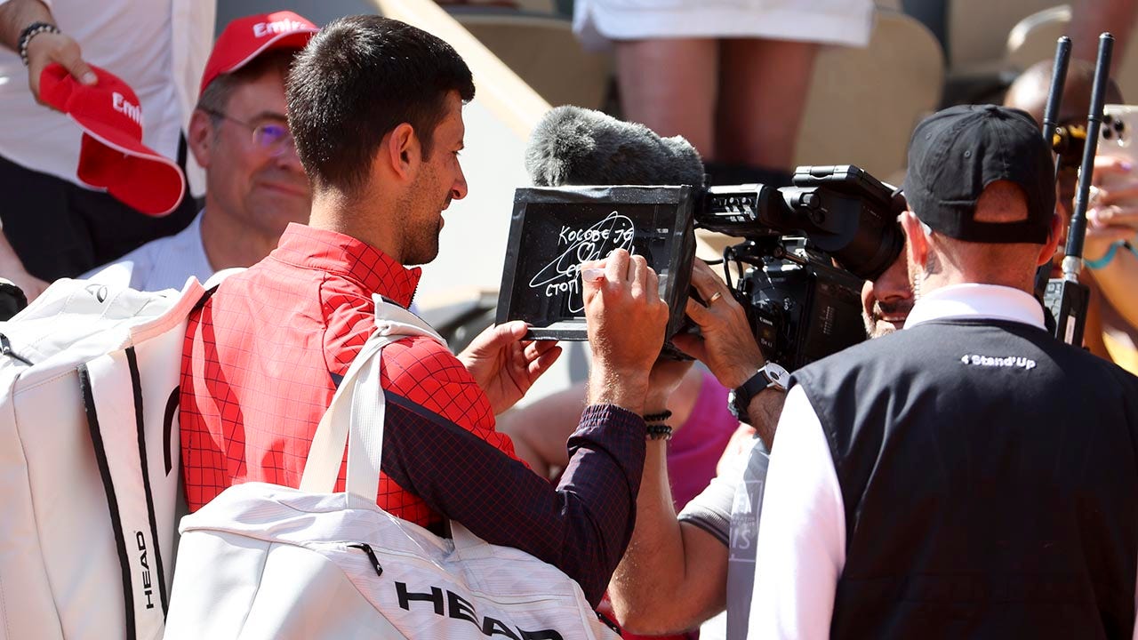 Novak Djokovic accused by tennis officials in Kosovo of fueling tensions after French Open message