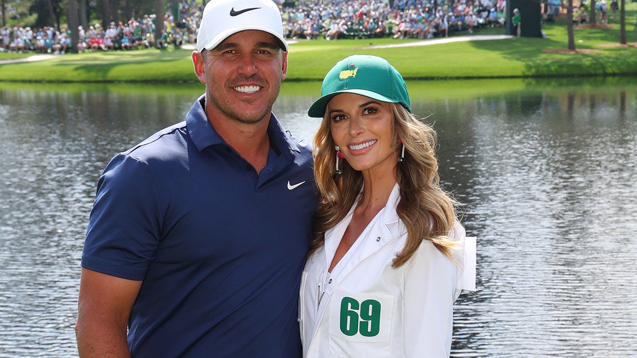 Jena Sims and Brooks Koepka at the Masters