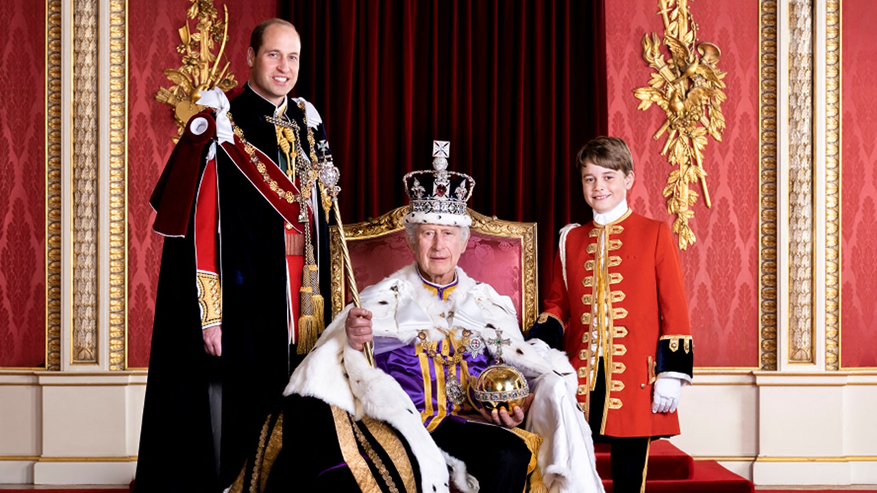 New coronation portrait of King Charles III with Prince William, Prince George released by Buckingham Palace