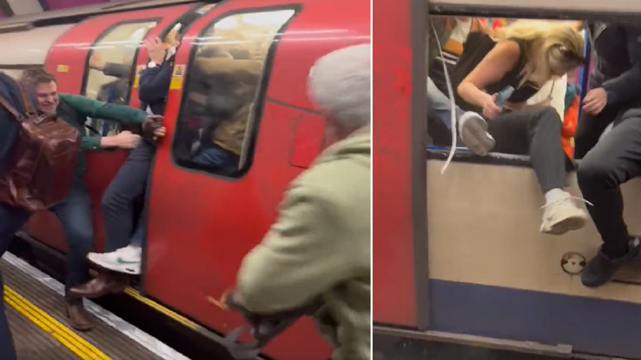 London Tube train car fills with smoke, commuters break windows to escape