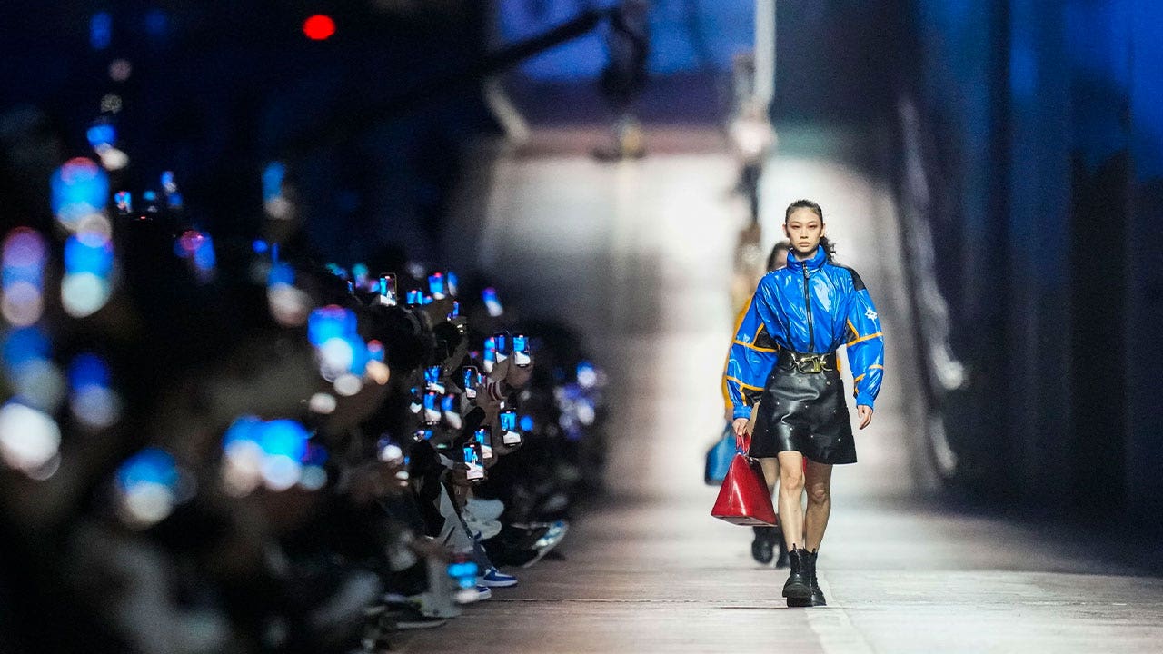 Louis Vuitton holds a fashion show at Jamsu Bridge
