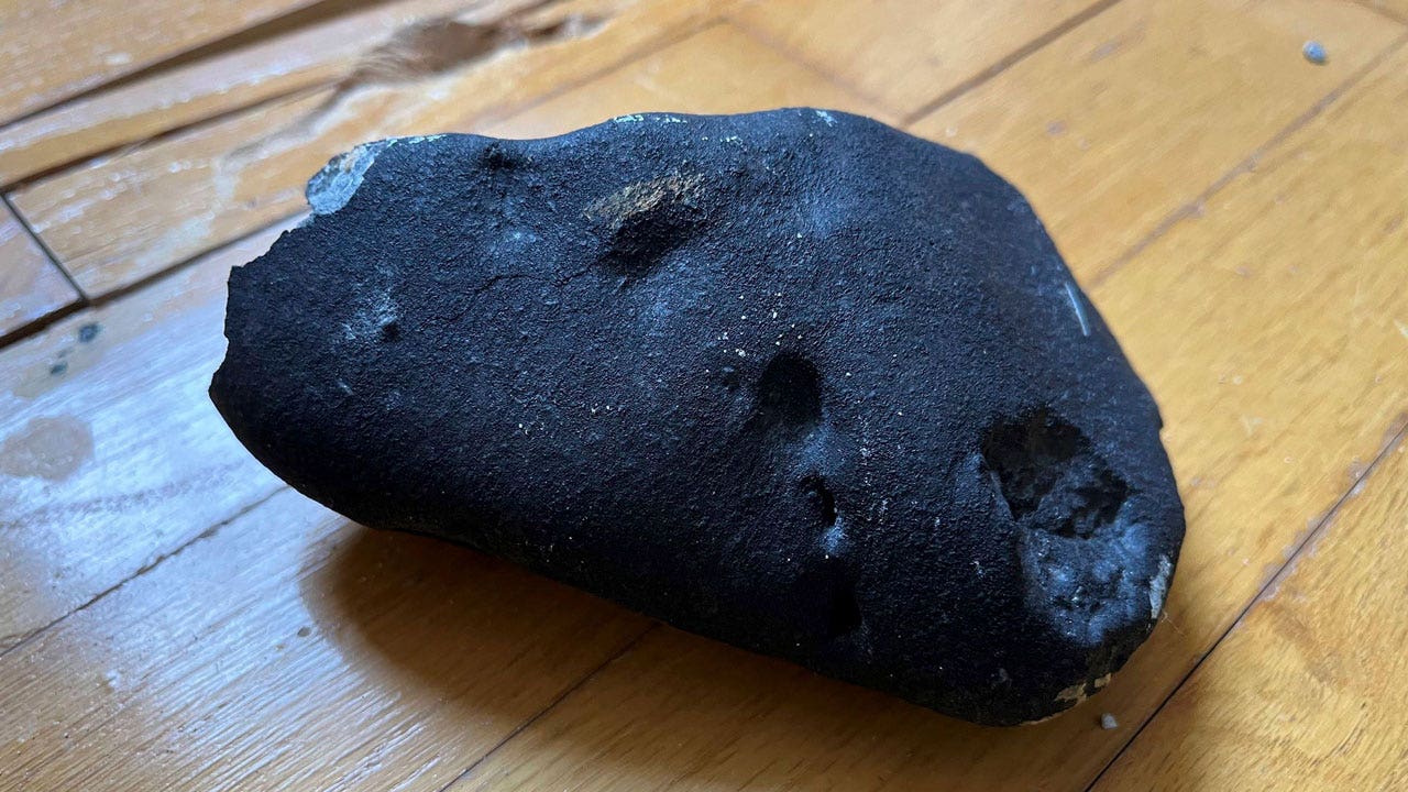 Metallic rock that hit New Jersey home confirmed to be meteorite