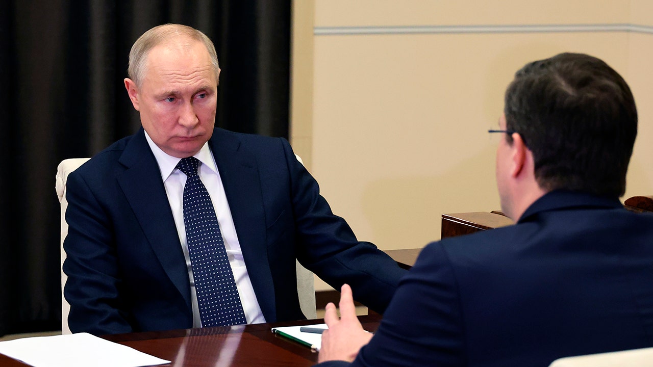 Russian President Vladimir Putin participates in Wednesday meeting