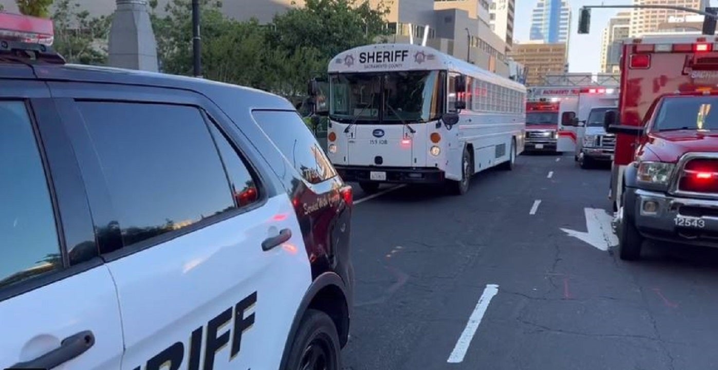 California traffic collision involving prison transport bus injures at least 19