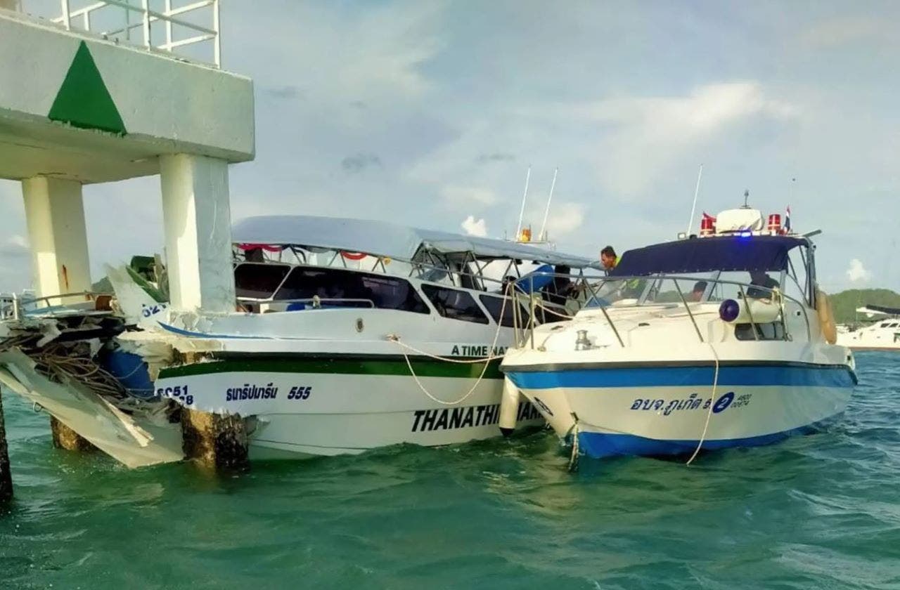 Dozens injured in Thailand tourist hot spot after speedboat slams into concrete post