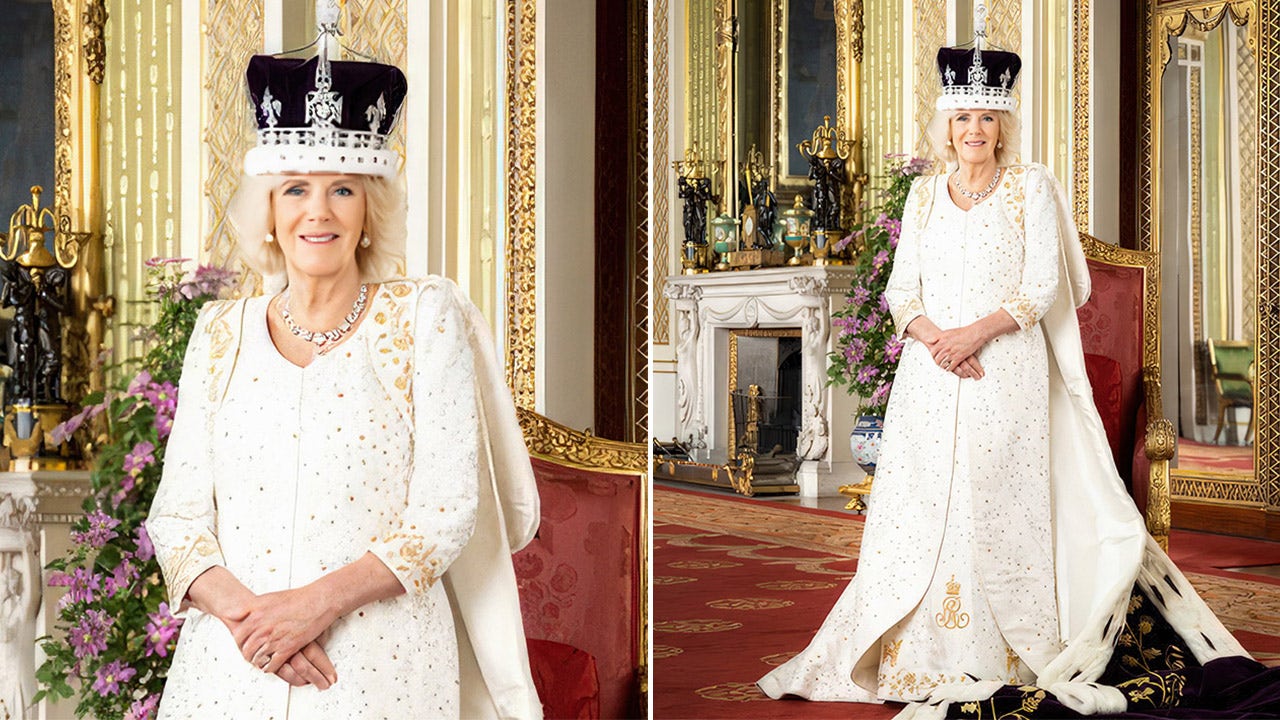 King Charles, Queen Camilla seen in first official coronation portraits