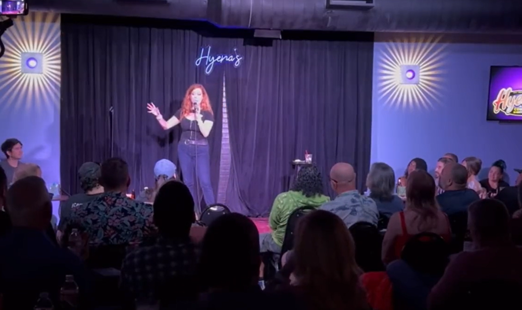 Comedian Chrissie Mayr heckled by group and they storm out after Dylan Mulvaney joke: “F— You, Transphobe!”