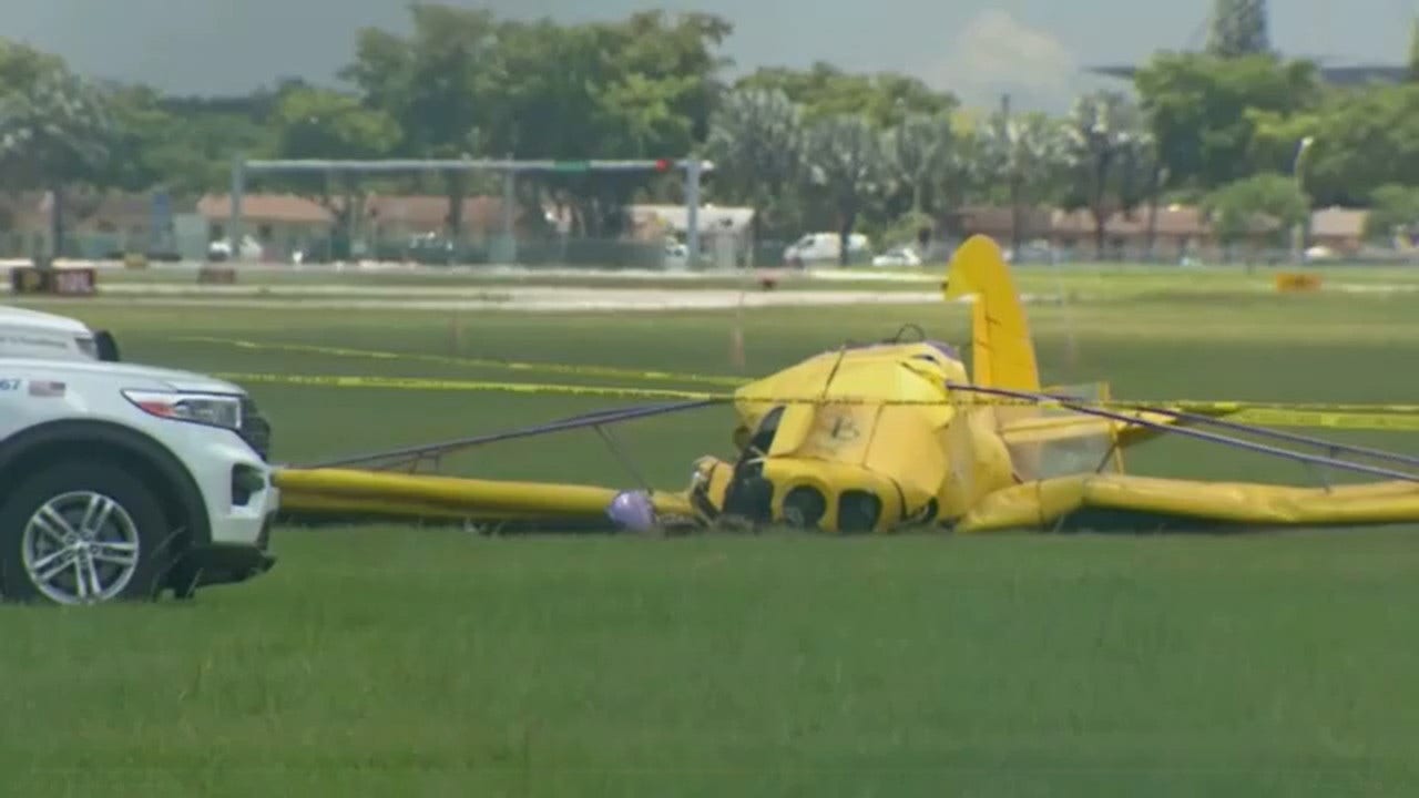 Second banner plane crash in 1 week leaves Florida pilot hospitalized