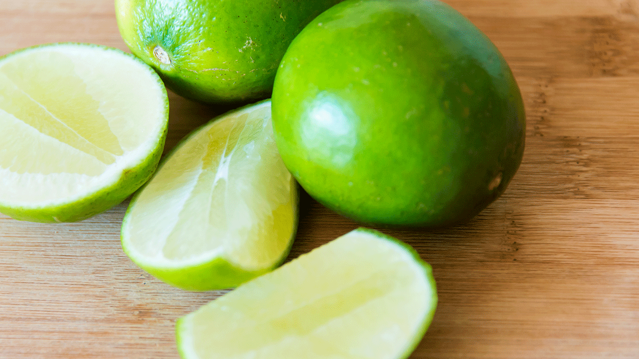 Limes on a table