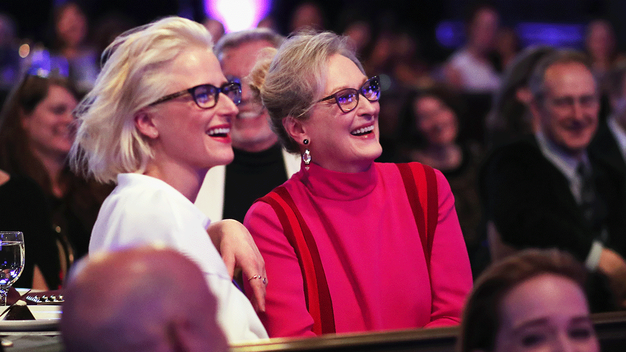 Meryl Streep at an event with daughter Mamie Gummer