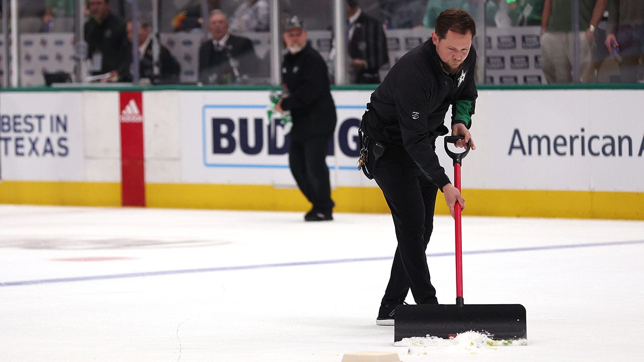 The Stars-Golden Knights playoff game was halted after Dallas fans angrily threw debris onto the ice