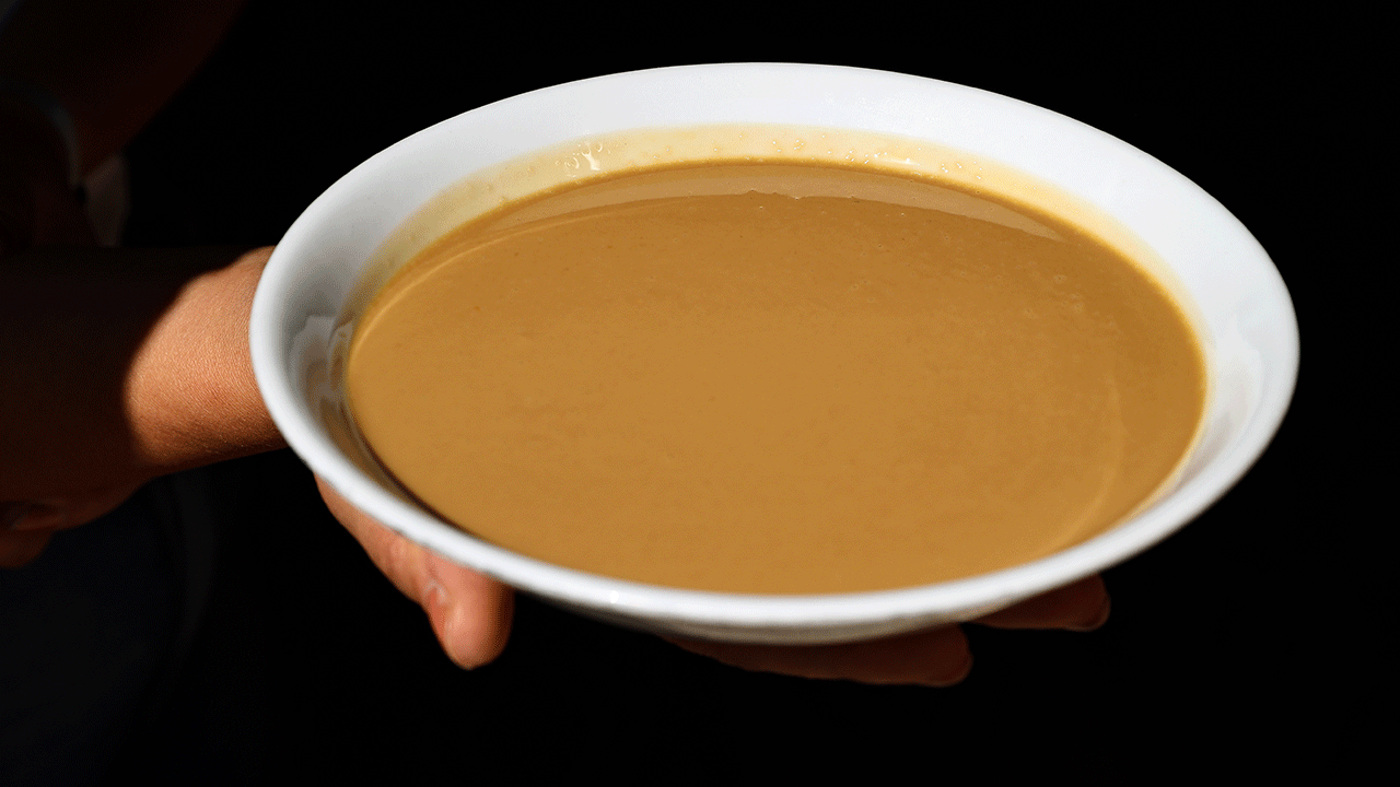 Tahini in a bowl