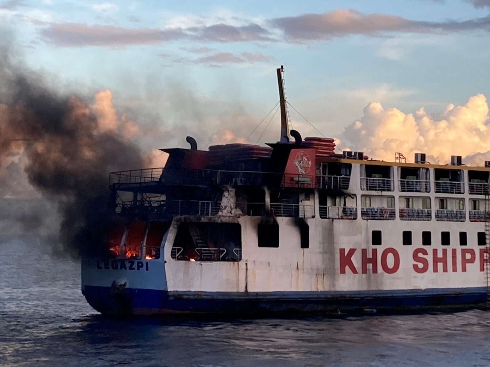 Coast Guard Rescues 120 Passengers from a Ferocious Ferry Fire in the Philippines