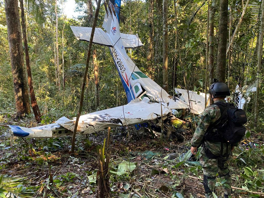 Missing Colombian children found alive after month-long search of jungle plane crash