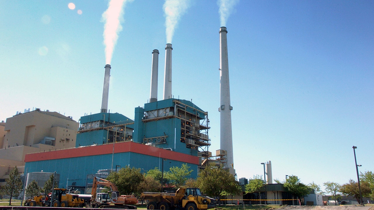 A factory and smoke