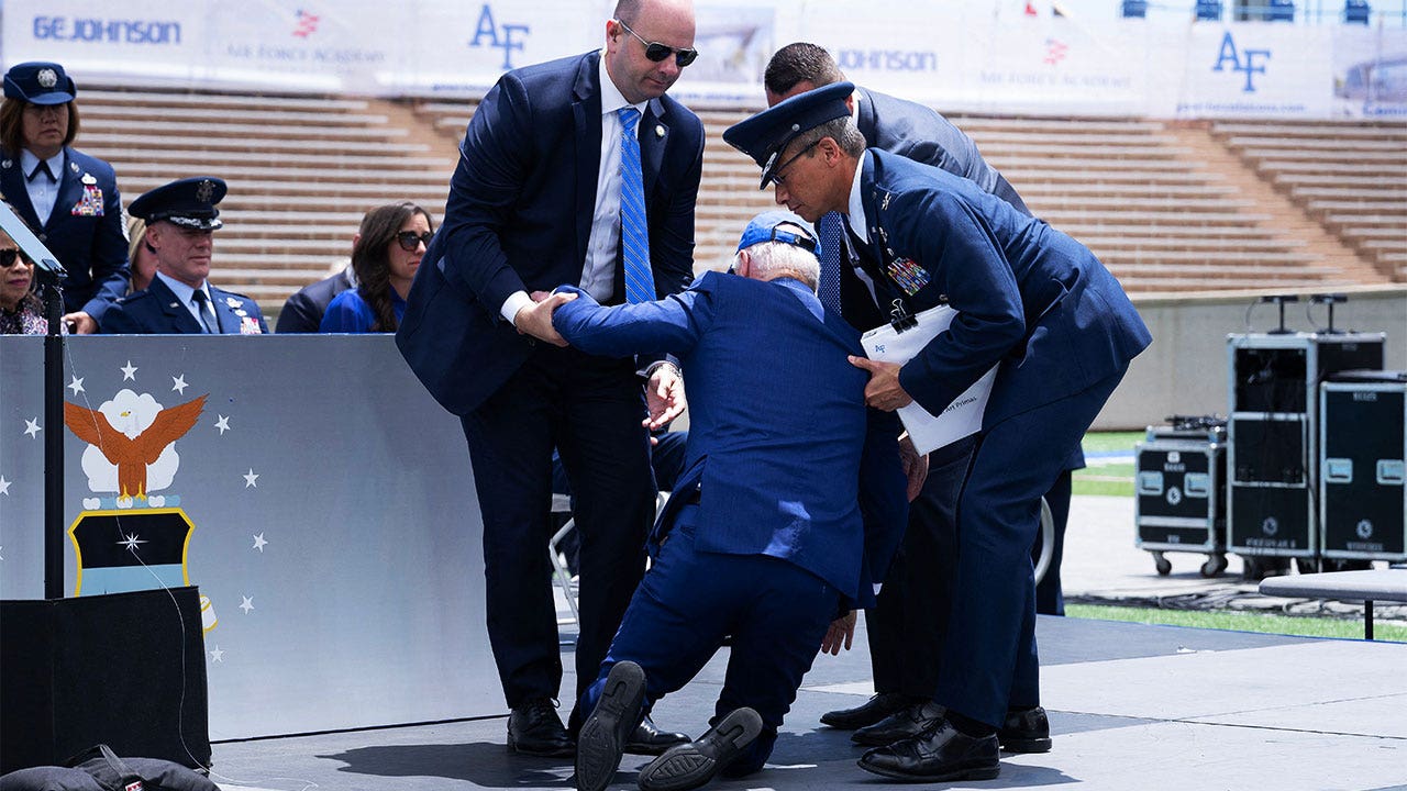 Biden's fall at Air Force commencement draws concern, mockery: 'This isn't fair to anyone'