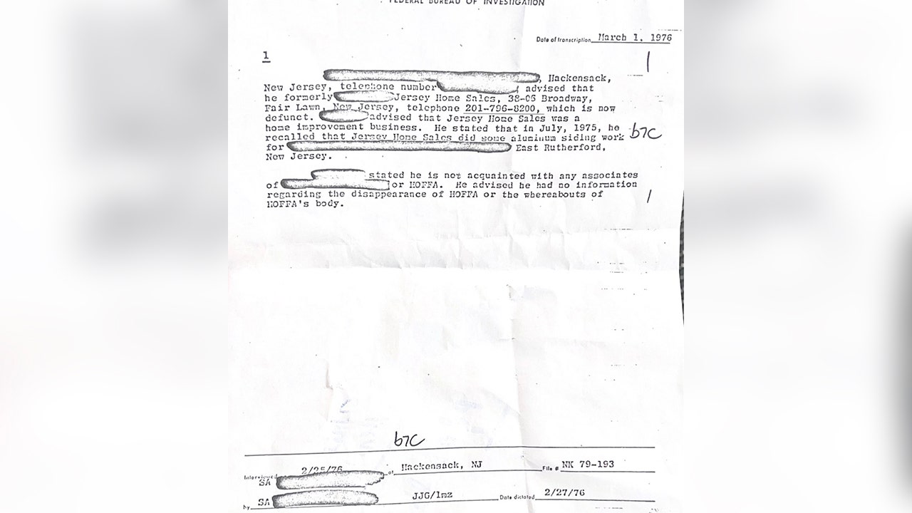 FBI document about Gabe Briguglio