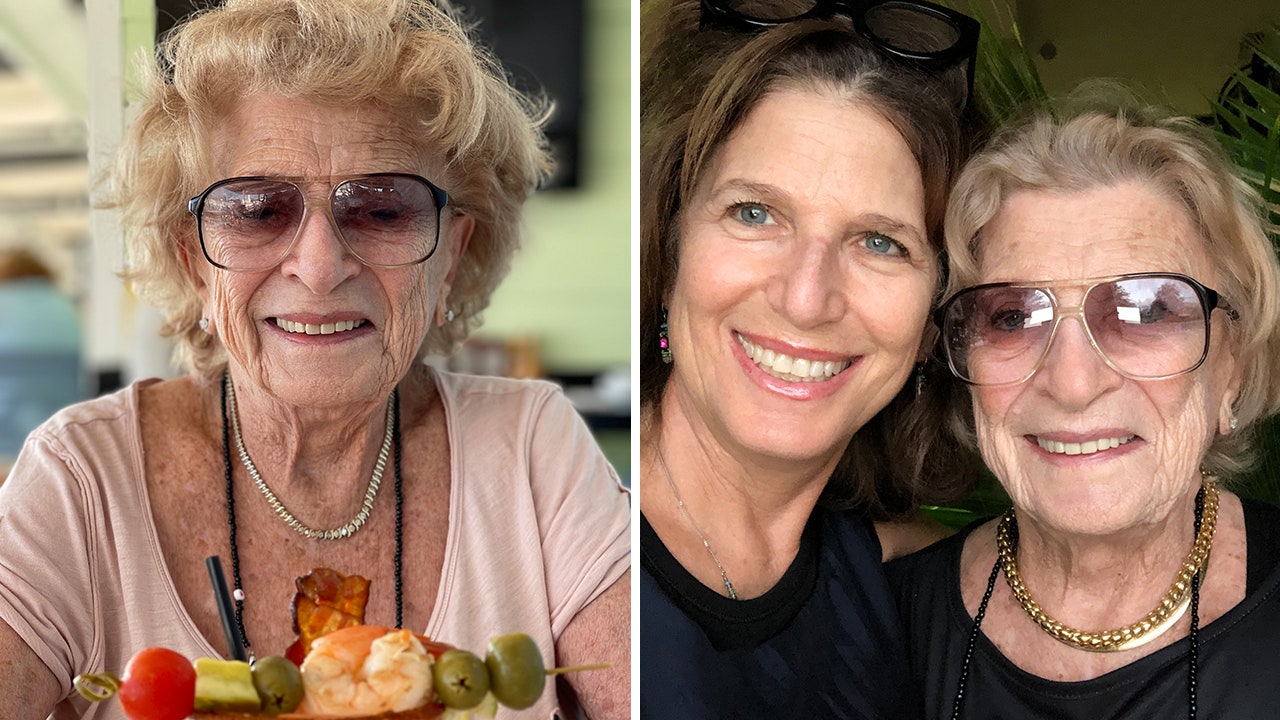 Mildred Kirshenbaum, 99, lives alone, still drives, pays her bills online, texts loved ones on her iPhone and never misses happy hour. She's doling out advice in a series of positive yet feisty videos on TikTok and Instagram. (Gayle Kirshenbaum)