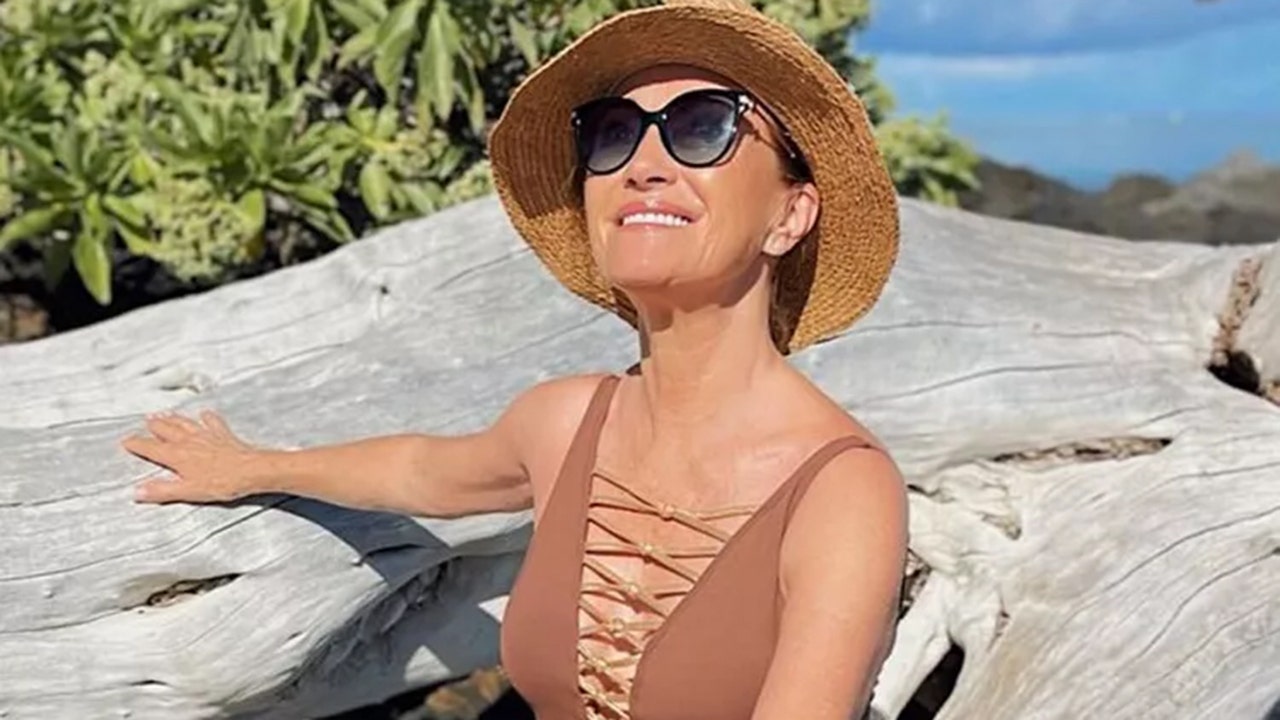 Jane Seymour, 72, takes the plunge in daring one-piece swimsuit during tropical getaway