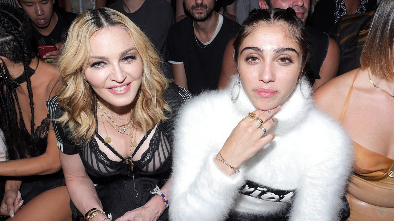 Lourdes and Madonna sit front row at a fashion show