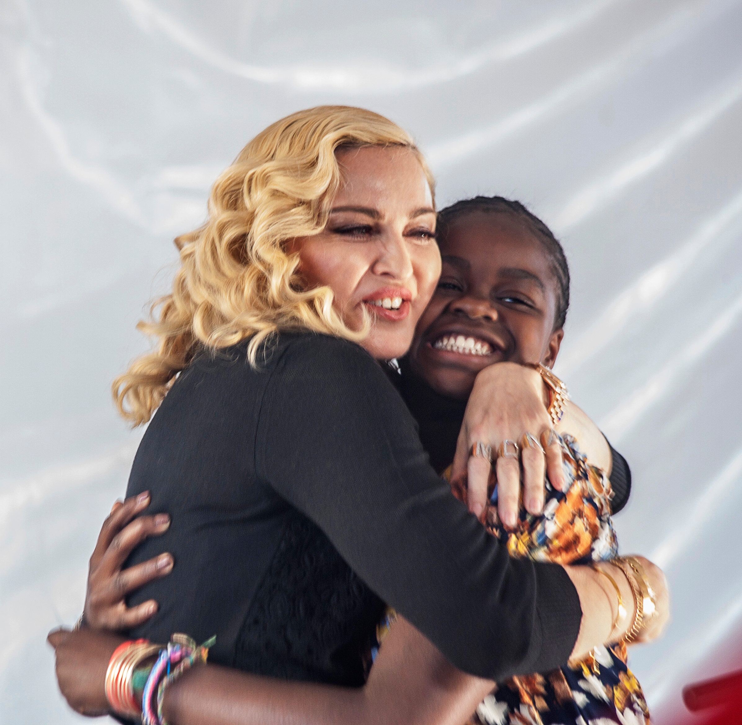 Madonna and her adopted daughter Mercy