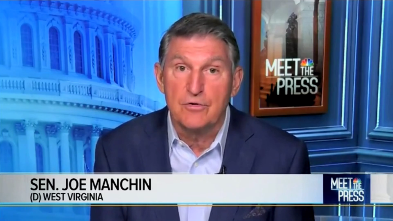 Joe Manchin claims Biden is being 'pushed' to 'far-left': Not 'where ...